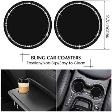 Elegant 9 Pcs Fluffy Car Accessories for Stylish Comfort