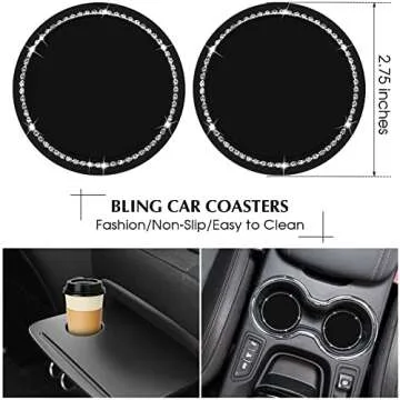 Elegant 9 Pcs Fluffy Car Accessories for Stylish Comfort