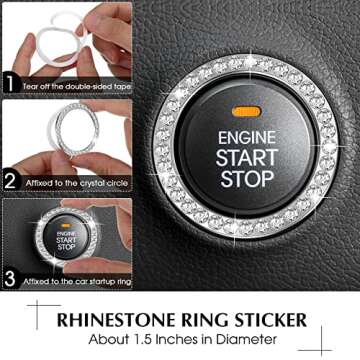 Elegant 9 Pcs Fluffy Car Accessories for Stylish Comfort