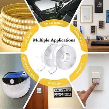 KUSUFEFI Heavy Duty Double Sided Adhesive Tape - 20FT