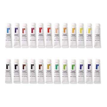 Reeves Watercolor Paint 10ml Tubes, Set of 24, Water Colour