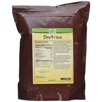 NOW Foods Dextrose, 32 Ounce (2 Pack) - Pure Energy Source for Active Lifestyles