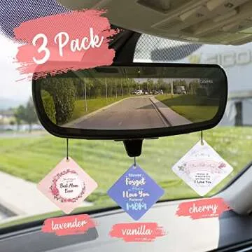 3PCS Mama Air Fresheners Mom Car Fresheners New Car Gift Best Mom Ever Gift for Birthday/Mothers Day/Christmas