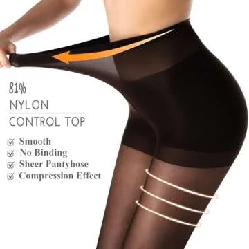 Run-Resistant Sheer Pantyhose for Modern Women