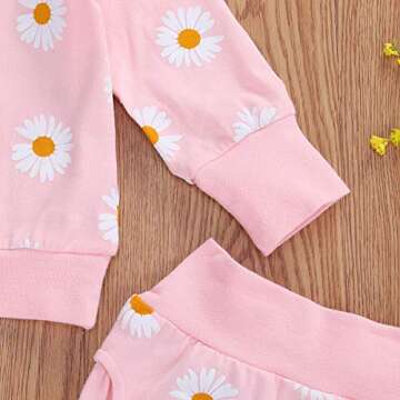Newborn Infant Baby Girl Clothes Set Long Sleeve Sweatshirts Tops Pants Outfits Clothing Gifts 3 6 9 12 18 24 Months (Pink, 12-18 Months)