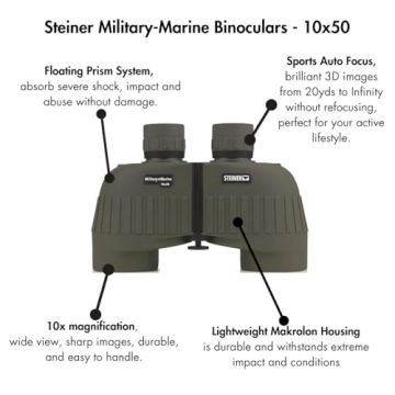 Steiner 10x50 Tactical Binoculars Durable Performance