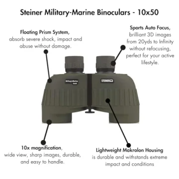 Steiner 10x50 Tactical Binoculars Durable Performance