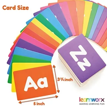 Toddler Flash Cards for Learning Letters Numbers Colors