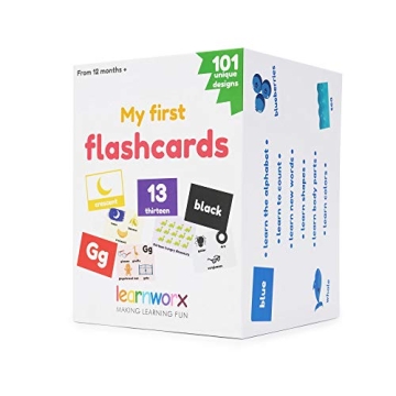 Toddler Flash Cards for Learning Letters Numbers Colors