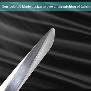 Newness Fabric Scissors, 7.24 Inch Professional Stainless Steel Sewing Scissors with Sharp Blade, Heavy Duty Fabric Tailor Leather Clothes Shears for Home, Office, Dressmaker, Silver