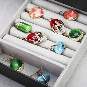 Elegant Hossejoy Leather Watch Box with Jewelry Drawer