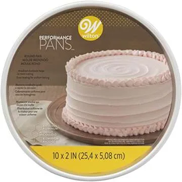 10 in Wilton Aluminum Round Cake Pan for Perfect Cakes