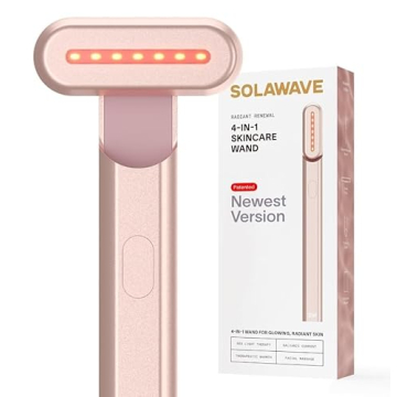 Solawave 4-in-1 Red Light Therapy Facial Wand - Anti-Aging & Gua Sha Massager