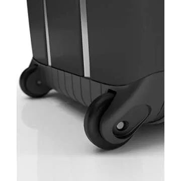 Rollink Flex Vega Cabin Collapsible Suitcase - Fully Collapsible, Hardshell, Silent, Coated Wheels for Smooth Gliding, Scratch, Water & Impact Resistant, Carry-On 21-Inch (10.5 Gal volume), Black