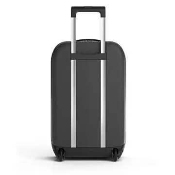 Rollink Flex Vega Cabin Collapsible Suitcase - Fully Collapsible, Hardshell, Silent, Coated Wheels for Smooth Gliding, Scratch, Water & Impact Resistant, Carry-On 21-Inch (10.5 Gal volume), Black
