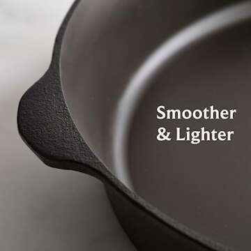 Field Company No.12 Cast Iron Skillet - Smooth & Light