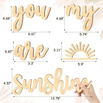 Xylolfsty You Are My Sunshine Wall Decor for Kids