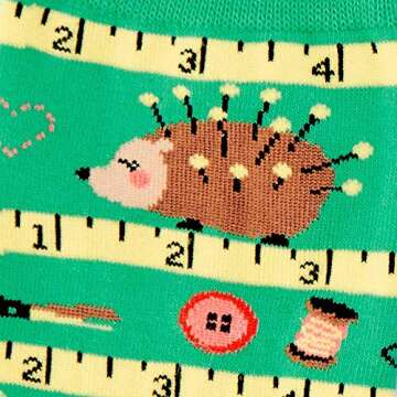 Sock It To Me, Sew Crafty, Women's Novelty Crew Sock, Sewing Crafts Socks