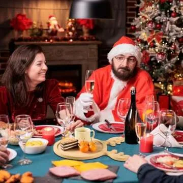 Christmas Wooden Appetizer Tray Deer Antler Serving Platter