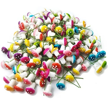 Enchanting NSBELL Mini Colorful Mushrooms for Delightful Crafts and Gardens