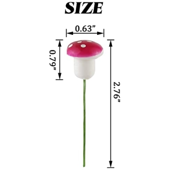 Colorful Miniature Mushrooms for Engaging Garden Crafts