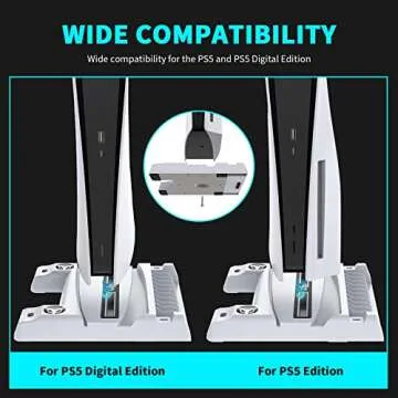 NexiGo PS5 Stand and Cooling Station for Ultimate Gaming Experience
