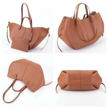 Stylish ANKICK Tote Bag for Women - Chic Vegan Leather Handbag