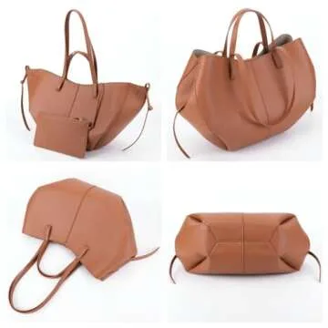 Stylish ANKICK Tote Bag for Women - Chic Vegan Leather Handbag