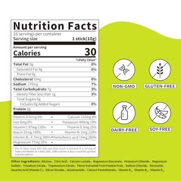 Dynatech Passion Fruit Electrolyte Drink Mix - Zero Sugar