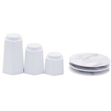 Sugar & Cloth Marble Mini Cupcake Stand Set