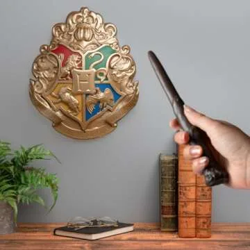 Hogwarts Crest Lamp with Wand Remote Control for Fans