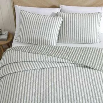 Stone Cottage Twin Quilt Set - Reversible Cotton Bedding