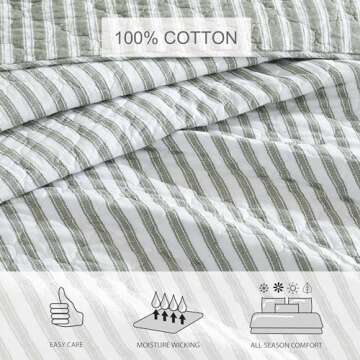 Stone Cottage Twin Quilt Set - Reversible Cotton Bedding
