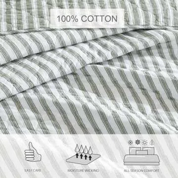 Stone Cottage Twin Quilt Set - Reversible Cotton Bedding