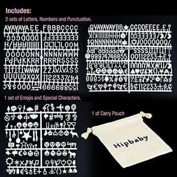 Hipbaby Rainbow Felt Letter Board for Baby Announcements