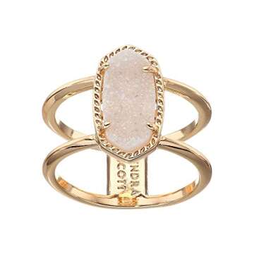 Kendra Scott Elyse Ring for Women, Iridescent Drusy Jewelry