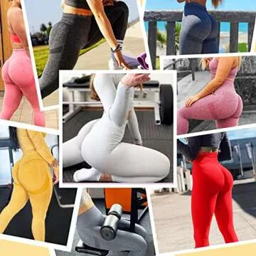 SZKANI Butt Lifting Leggings for Women Booty High Waisted Workout Yoga Pants Scrunch Butt Gym Seamless Booty Tight((C-Seamless)-Olive Green,Small)