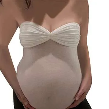 Women Strapless Lace Frill Tube Crop Top Sleeveless Low Cut Bandeau Cami Off Shoulder Bustier Y2k Fashion Vest(Knot White,Small)