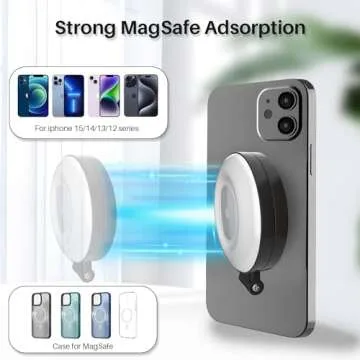 SENWOW Phone Ring Light - Magnetic Selfie Light with Adjustable Brightness