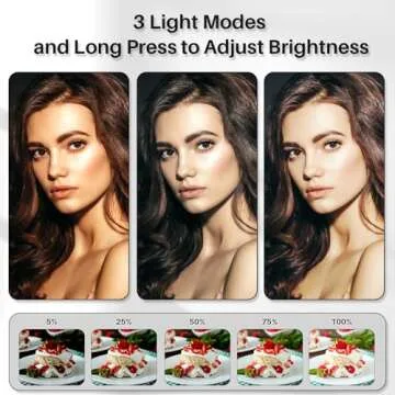 SENWOW Rechargeable Magnetic Selfie Light with 3 Modes
