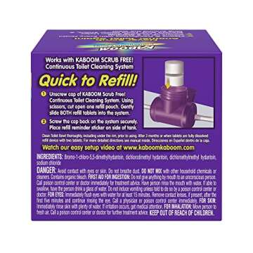 Kaboom 3-Pack Refill – Kaboom Scrub Free! Continuous Clean with OxiClean