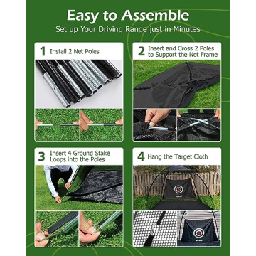 Bltend Golf Net 10x7ft for Backyard Swing Practice