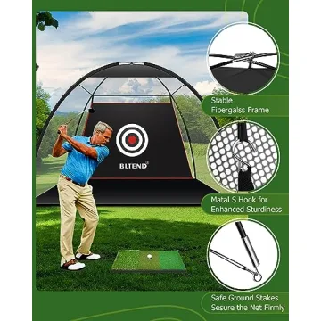 Bltend Golf Net 10x7ft for Backyard Swing Practice