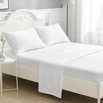 ILAVANDE White Queen Sheets - Soft 1800 Microfiber Set