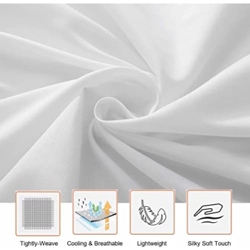 ILAVANDE White Queen Sheets - Soft 1800 Microfiber Set