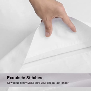 ILAVANDE White Queen Sheets - Soft 1800 Microfiber Set