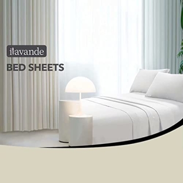ILAVANDE White Queen Sheets - Soft 1800 Microfiber Set