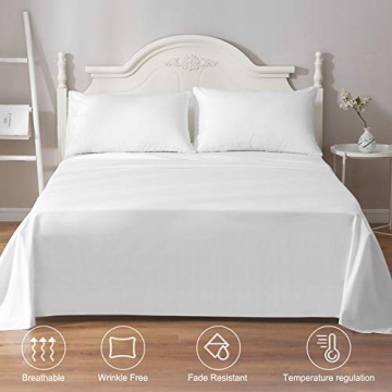 ILAVANDE White Queen Sheets - Soft 1800 Microfiber Set