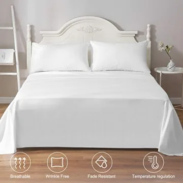ILAVANDE White Queen Sheets - Soft 1800 Microfiber Set