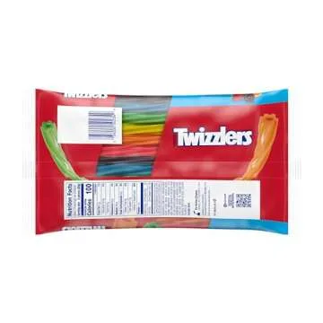 TWIZZLERS Twists Rainbow Candy - 6 Count Chewy Treat